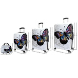 World Traveler Butterfly Luggage, 4 - Piece Set