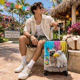 World Traveler Chariot Fiesta Paws Pet Lover 20-Inch Carry-On Hardside Expandable Spinner Luggage with TSA Lock