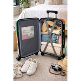 World Traveler Chariot Fiesta Paws Pet Lover 20-Inch Carry-On Hardside Expandable Spinner Luggage with TSA Lock