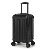 World Traveler Dejuno Abrams 20-Inch Carry-On Lightweight Hardside Spinner Luggage - Black