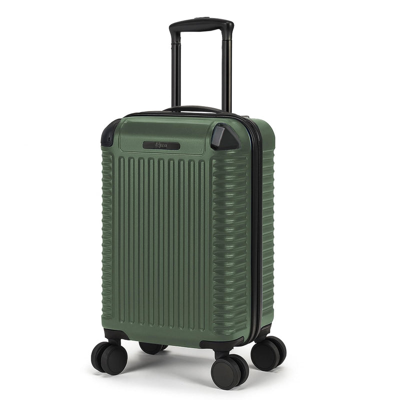 World Traveler Dejuno Abrams 20 - Inch Carry - On Lightweight Hardside Spinner Luggage - Olive