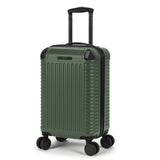 World Traveler Dejuno Abrams 20 - Inch Carry - On Lightweight Hardside Spinner Luggage - Olive