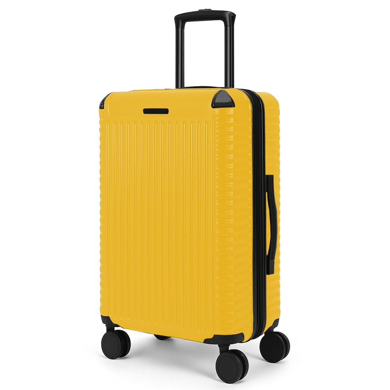 World Traveler Dejuno Abrams 24 - Inch Lightweight Hardside Spinner Luggage - Yellow