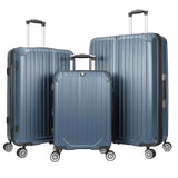 World Traveler Dejuno Beaumont Lightweight Hardside Expandable Spinner Luggage, Blue, 3-Piece Set(20in,26in,30in)