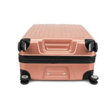 World Traveler Dejuno Beaumont Lightweight Hardside Expandable Spinner Luggage, Rose Gold, Large Checked