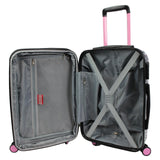 World Traveler Dejuno Butterfly Cheetah 3 - Piece Expandable Spinner Luggage Set