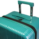 World Traveler Dejuno Colossus Polycarbonate Hardside Expandable Spinner Luggage with TSA Lock and Front Handle, Teal, 26 - inch