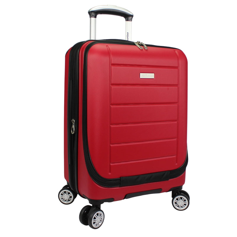 World Traveler Dejuno Compact 20" Carry - on Luggage with Laptop Pocket - Red