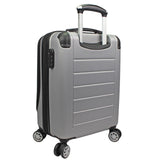 World Traveler Dejuno Compact 20" Carry - on Luggage with Laptop Pocket - Silver