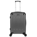 World Traveler Dejuno Cornwall 20-Inch Carry-On Lightweight Hardside Spinner Luggage - Charcoal