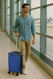 World Traveler Dejuno Cornwall 3 - Piece Lightweight Hardside Spinner Luggage Set - Navy