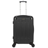 World Traveler Dejuno Cornwall Lightweight Hardside Spinner Luggage, Black, Carry - On