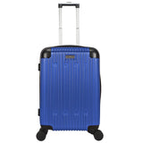 World Traveler Dejuno Cornwall Lightweight Hardside Spinner Luggage, Navy, Carry - On
