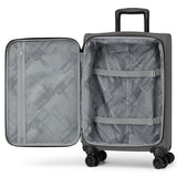 World Traveler Dejuno Jasper 20 - Inch Carry - On Lightweight Expandable Spinner Luggage - Charcoal