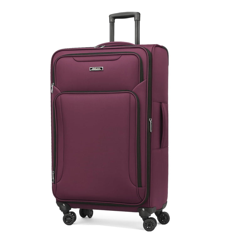 World Traveler Dejuno Jasper 24 - Inch Lightweight Expandable Spinner Luggage - Burgundy