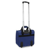 World Traveler Dejuno Lightweight Underseat 15 - Inch Carry - On Rolling Luggage, Navy