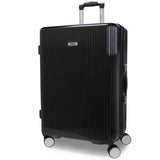 World Traveler Dejuno Monarch 26-Inch Lightweight Hardside Polycarbonate Expandable Spinner Luggage with TSA Lock - Black