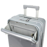 World Traveler Dejuno Smart 20 - Inch Carry - On Luggage with USB Ports - Silver