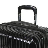 World Traveler Dejuno Tonal 20 - Inch Carry - On Polycarbonate Lightweight Hardside Expandable Spinner Luggage Suitcase with TSA Lock - Onyx