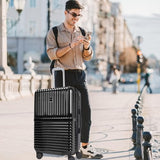 World Traveler Dejuno Tonal Lightweight Polycarbonate Hardside Expandable Spinner Luggage Suitcase with TSA Lock, Onyx, 2 - Piece Set(20in,28in)