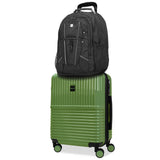 World Traveler Dejuno Ultimate Travel Combo Spinner Carry - On & Laptop Backpack 2 - Piece Luggage Set - Matcha