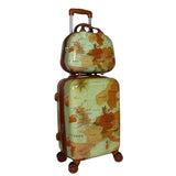 World Traveler Europe 2-Piece Carry-On Expandable Spinner Luggage Set with TSA Lock