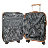 World Traveler Garland Lightweight Hardside 20-Inch Carry-On Expandable Spinner Luggage with TSA Lock & USB Port - Black