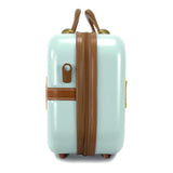 World Traveler Gatsby Vintage Style 2 - Piece Hardside Carry - On Retro Train Case Spinner Luggage Set - Mint