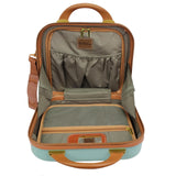 World Traveler Gatsby Vintage Style 2 - Piece Hardside Carry - On Retro Train Case Spinner Luggage Set - Mint
