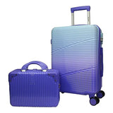 World Traveler Highways 2-Piece Hardside Carry-On Spinner Luggage Set - Lavender