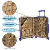 World Traveler Highways 2-Piece Hardside Carry-On Spinner Luggage Set - Lavender