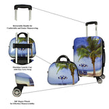 World Traveler Palm Tree Hardside 2 - Piece Carry - On Spinner Luggage Set
