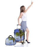 World Traveler Palm Tree Hardside 2 - Piece Carry - On Spinner Luggage Set