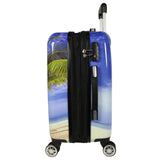 World Traveler Palm Tree Hardside 2 - Piece Carry - On Spinner Luggage Set