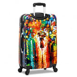 World Traveler Paris Nights 4-Piece Polycarbonate Spinner Luggage Set – Expandable Hardside Suitcases with TSA Lock, 20" Carry-On, 24" Medium, 28" Large Checked Luggage & 13" Travel Case