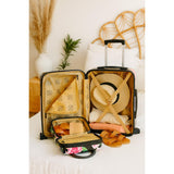 World Traveler VentureX Airline Approved 2 - Piece Carry - On Luggage Set – Lightweight Hardside Polycarbonate Suitcase with Spinner Wheels - Peonies