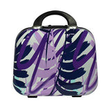 World Traveler VentureX Airline Approved 2-Piece Carry-On Luggage Set – Lightweight Hardside Polycarbonate Suitcase with Spinner Wheels - Tropical Leaves