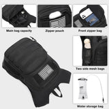 wotony Hydration Backpack with Water Bladder for Hiking Tactical Hydration Pack for Men Women Molle Water Backpack for Hiking (White, 2L - Bladder)