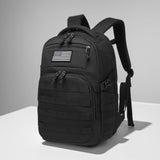 Wotony Military tactical backpack, backpack for men black small tactical assault bag (Black, 20 inch)
