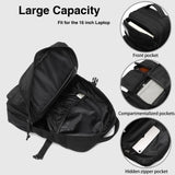 Wotony Tactical Backpack - Military waterproof backpack with multiple pockets and tactical gear for the outdoors (Black, 25L)