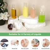 Wowang Travel Bottles for Toiletries 5 Pack 2oz TSA Approved Squeezable Travel Size Containers Leak - proof Shampoo and Conditioner Bottles Refillable Plastic Squeeze Bottle(Clear)