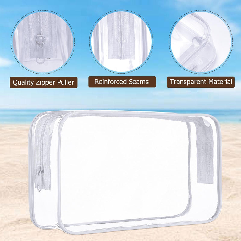 Wowang Travel Kit - 10 Pcs Travel Bottles for Toiletries, TSA Approved, Leak Proof Plastic Small Cream Jars & Refillable Spray Bottle for Shampoo, Conditioner (Brown)