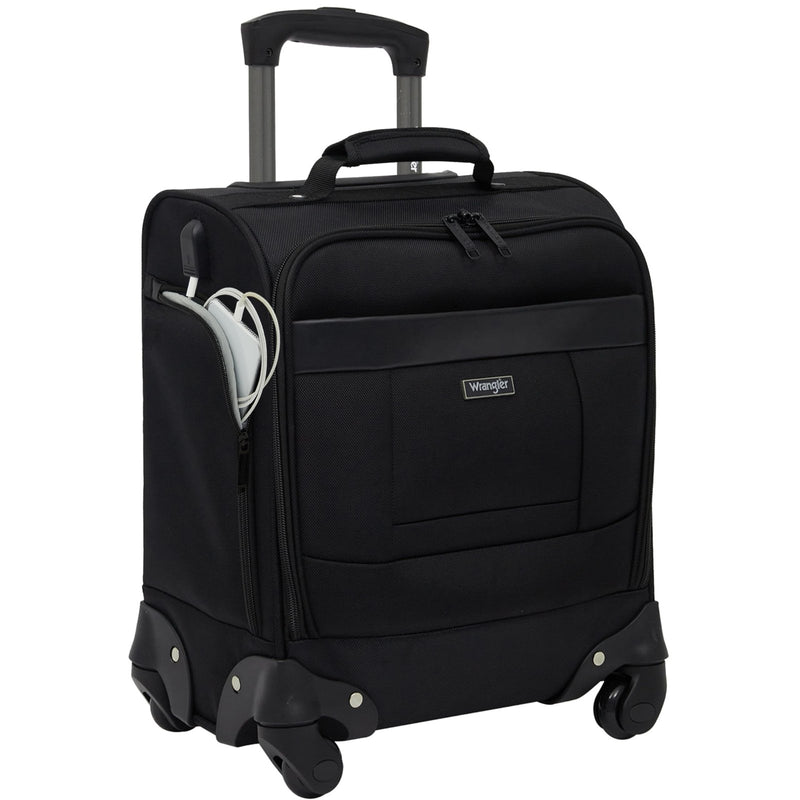 Wrangler 17" Underseat Spinner Carry - On Luggage, Black