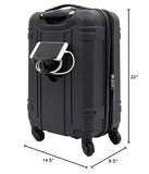 Wrangler 20" Astral Hardside Carry - On Luggage, Black