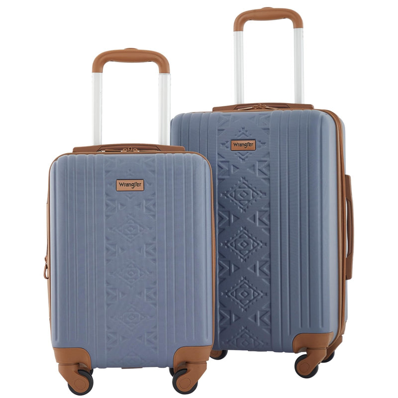 Wrangler 22" and 18" Heartland 2 - Piece Carry - On Luggage Set, Vintage Indigo