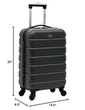 Wrangler 22" Hardside Spinner Carry - On Luggage, Deep Depth
