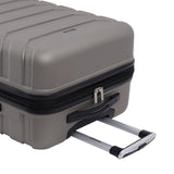 Wrangler 4 Piece Miami Luggage and Packing Cubes Set, Desert Taupe