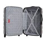 Wrangler 4 Piece Miami Luggage and Packing Cubes Set, Desert Taupe
