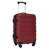 Wrangler 5 Piece Luggage & Travel Accessories Set, Red