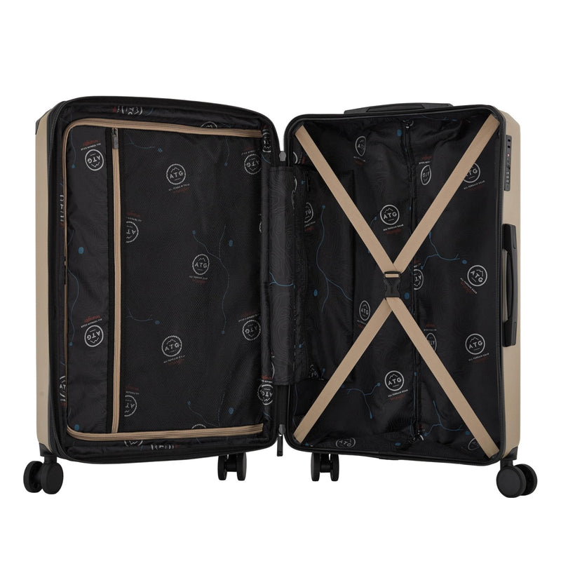 Wrangler ATG Trailway Expandable Hardside Luggage, Tannin, 22" Carry - On